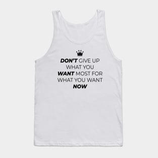 Don't give up - Gym Tees Tank Top